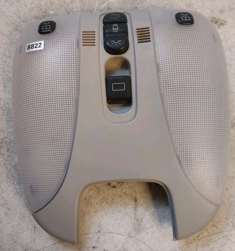00-06 Mercedes S430 Gray Front Overhead Console Reading Dome Light Switch OEM