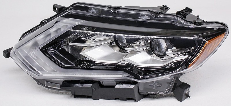 OEM Nissan Rogue Left Driver Side LED Headlamp 26060-6FL7A Missing Tab