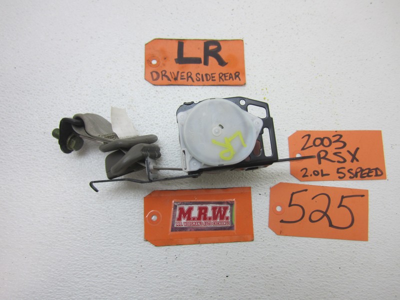 fits 02 03 04 RSX REAR SEAT BELT SHOULDER HARNESS LEFT DRIVER SIDE BACK CAR LR !