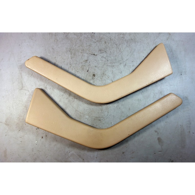 96-02 BMW Z3 Roadster Coupe Center Console Side Trim Wing Pair Beige Vinyl OEM