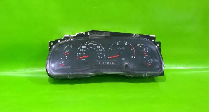 02 03 F250 7.3L THRU 11/02 SPEEDOMETER CLUSTER 307K MILES OEM 4337-1