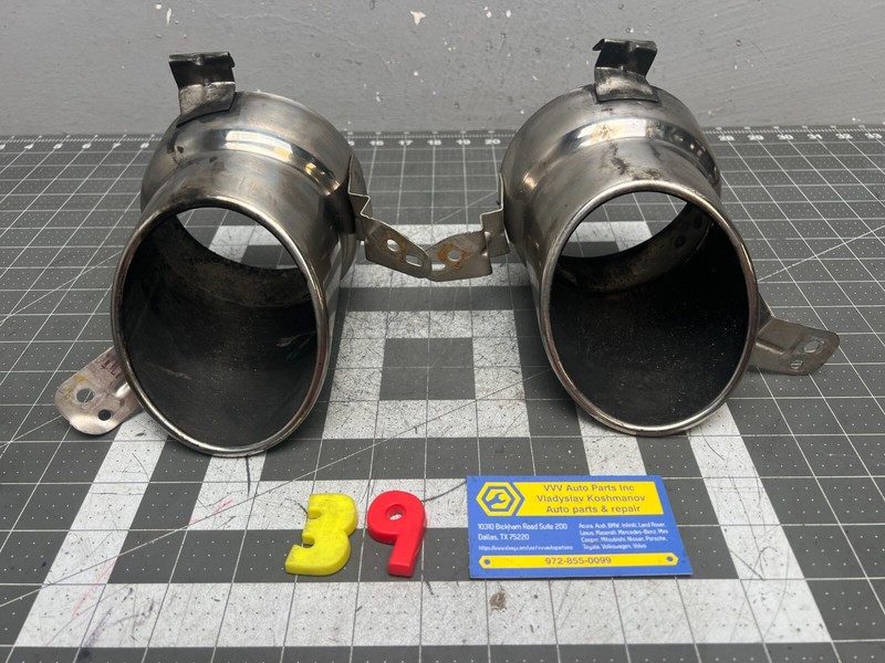17-19 Alfa Romeo Giulia REAR LEFT&RIGHT SIDE EXHAUST TAIL PIPE TIPS PAIR OEM