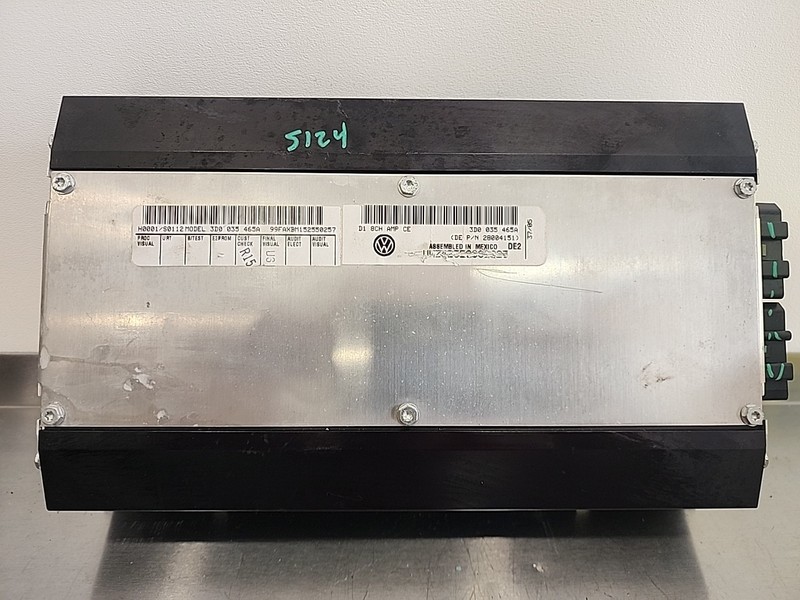 2004 Thru 2009 Volkswagen Phaeton Radio Amplifier 3D0035465A OEM