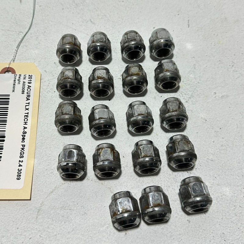 2015-16-17-2020 Acura TLX Wheel Nut Chrome Plated Full Set Of 19 PCS OEM 19 PCS