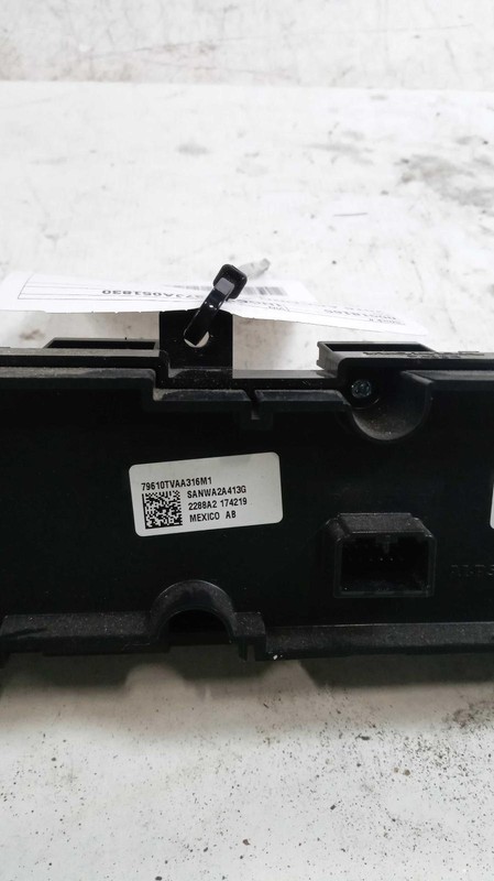 2018 Honda Accord A/C Selector Switch OEM Black 146K Miles NJ25-18165-453592