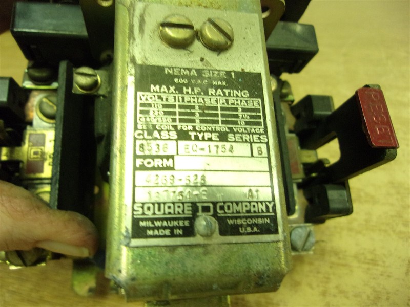 Square D 8538 EQ-1754 Series B Starter *FREE SHIPPING*
