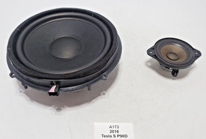 ✅ 2012-2020 OEM Tesla Model X S Front Right Passenger Door Audio Speakers SET