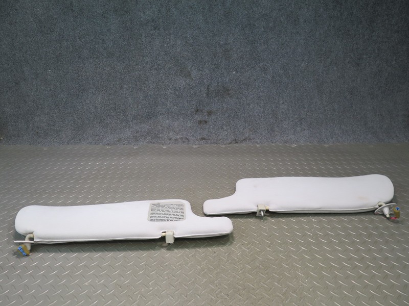 1991-1992 TOYOTA LAND CRUISER FJ80 FRONT LEFT RIGHT SUN VISOR SHADE SET GRAY