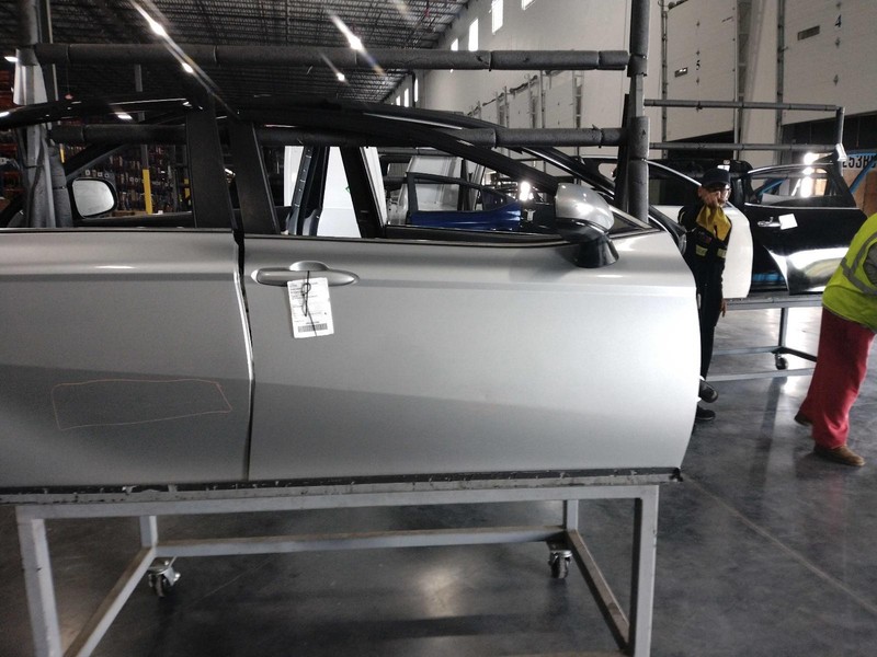 2018 Toyota Camry Right Front Door Silver Used 75K Miles OEM 653374