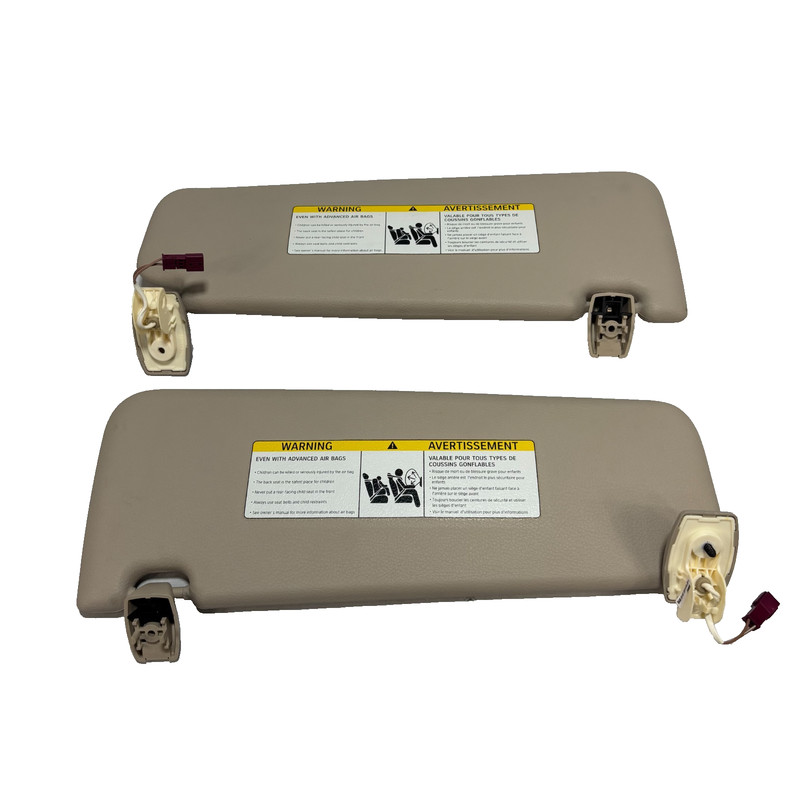 π2011 β 2016 BMW 528I F10 FRONT RIGHT & LEFT SUN VISOR SET BEIGE SET OF 2 OEM