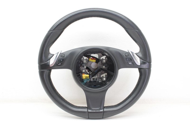 10-13 Porsche Panamera 4.8L AWD Black Steering Wheel Assembly 7PP419091CK