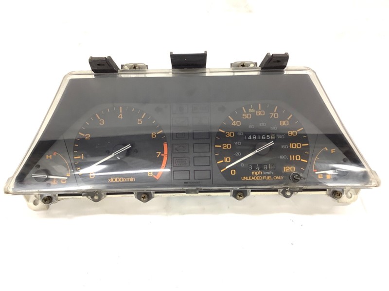86-87 Civic CRX Si MT Instrument Cluster Speedo Tacho Meter Gauges 149k Used OEM