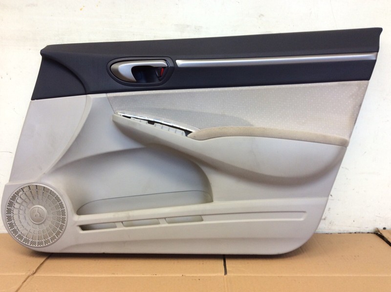 06-08 Civic 4Dr MX Right Front Side Door Panel Lining Blue/Gray Liner OEM