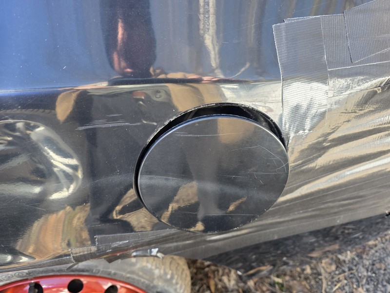 2007-2010 Hyundai Elantra Fuel Gas Tank Door Black BN Oem Tested