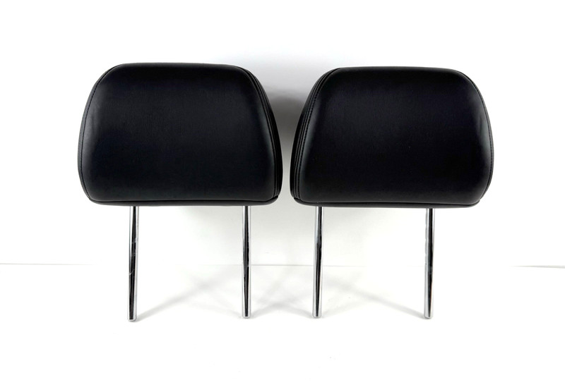 2007-2008 Infiniti G35 Sedan Front Seat Headrest Pair Set OEM Black Leather