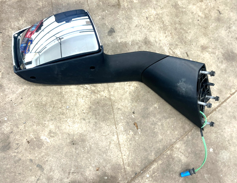 Chrome Hood Mirror Manual Heated Driver Side LH Fit For Volvo VNL 2017-up