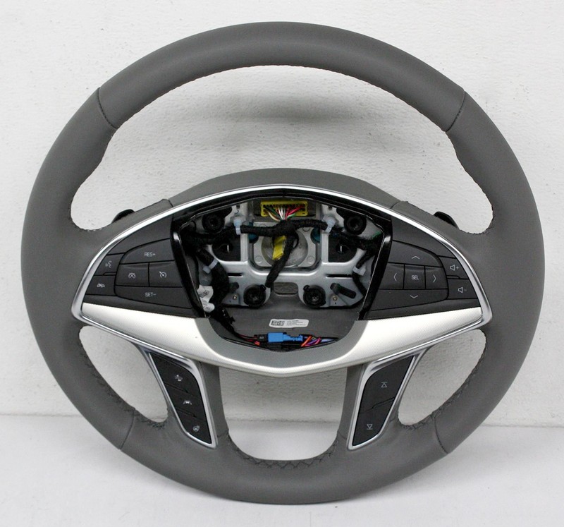 OEM Steering Wheel For Cadillac XT5 Gray Leather 87815765