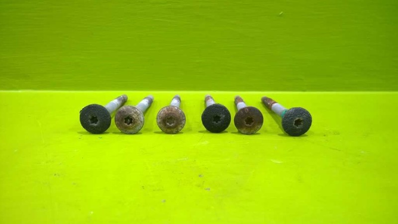 18 F150 LIMITED BED MOUNT BOLTS SET OF 6 OEM 3446-102