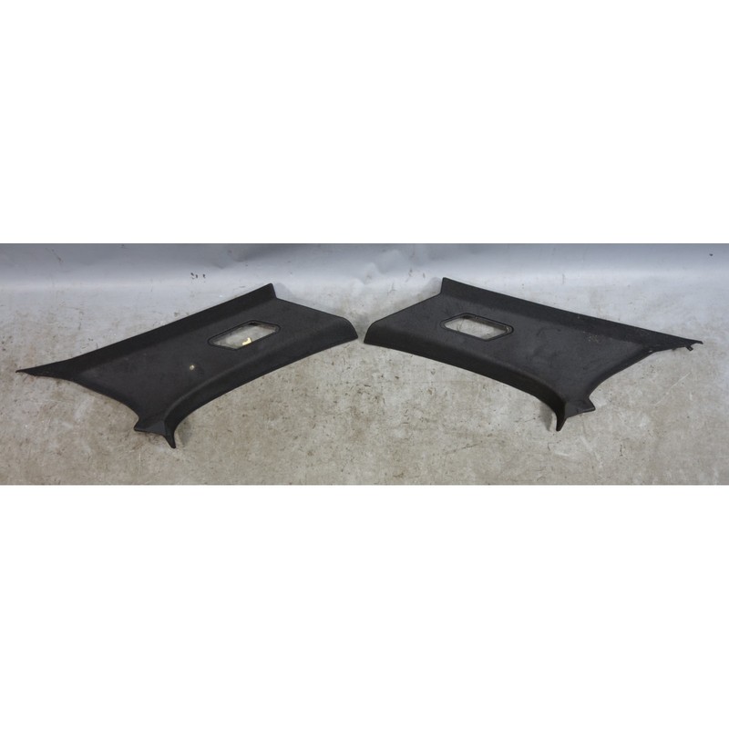 Damaged 00-06 BMW E46 Coupe Rear C- Pillar Column Trim Cover Pair Black OEM