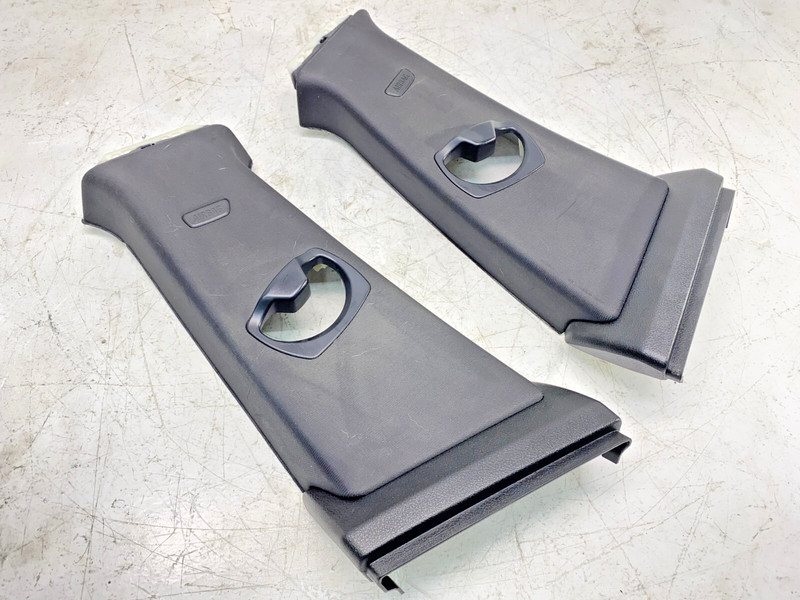 14-19 BMW F34 3 Series GT Front Left & Right B Pillar Trim Cover Black Set OEM✅