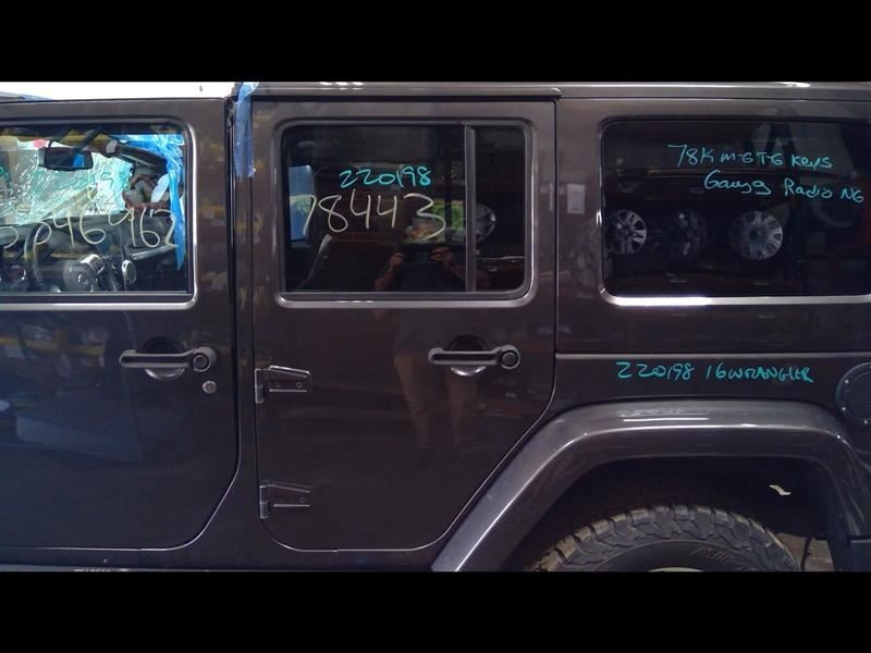 Driver Rear Side Door Full Door VIN W 6th Digit Fits 11-18 WRANGLER 887621