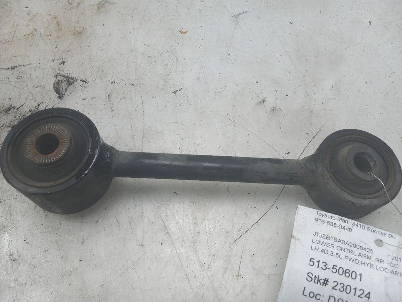 10-15 LEXUS RX450H HYBRID REAR DRIVER LEFT LOWER LOCATING CONTROL ARM