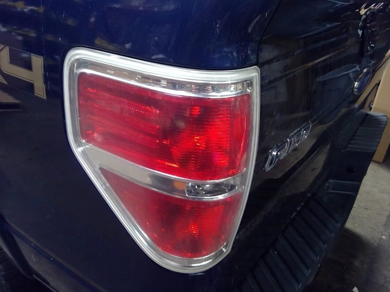 Driver Tail Light Styleside Bright Border Fits 09-14 FORD F150 PICKUP 1721518