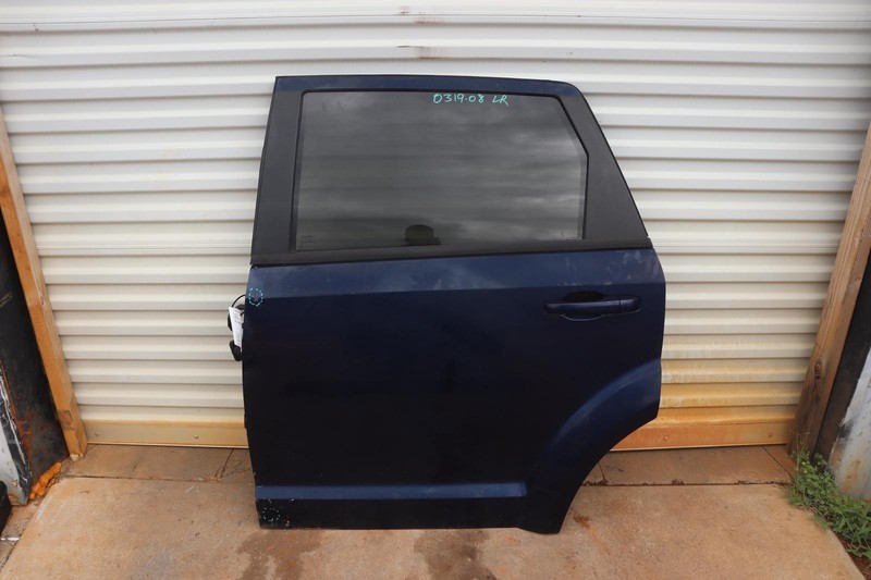 2011-2020 DODGE JOURNEY REAR LEFT SIDE DOOR SHELL PANEL BLUE W/ GLASS OEM