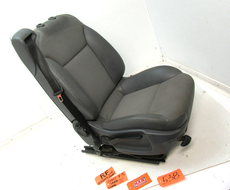 SEAT FRONT BUCKET BELT RIGHT PASSENGER SIDE CAR R RH RF 05 SAAB 9-3 CONVERTIBLE