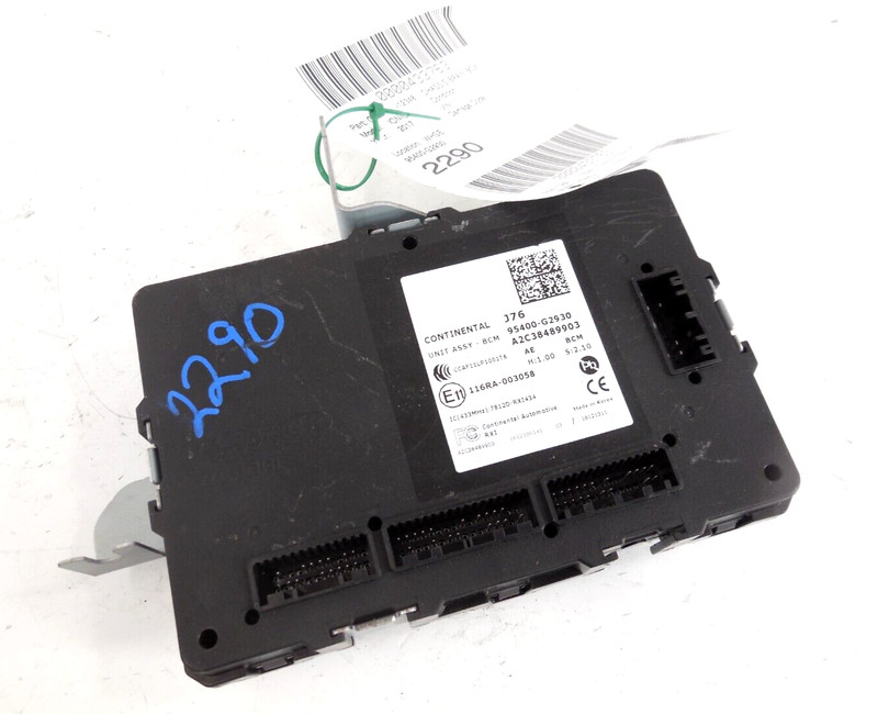 2017 2018 Hyundai Ioniq Body Control Module BCM BCU OEM 95400-G2930