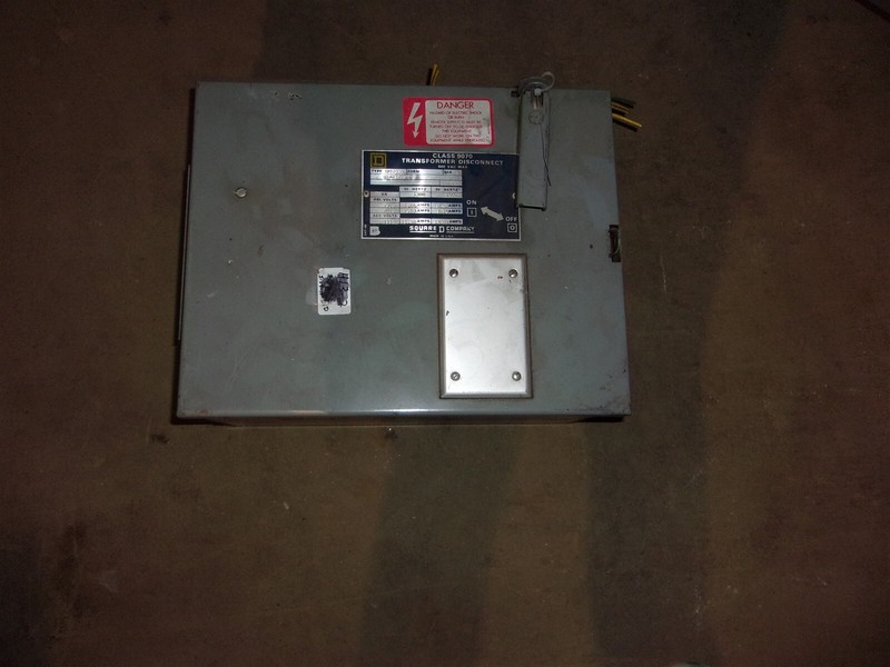 Square D 9070 SK5271V Ser A 600V Transformer Disconnect *FREE SHIPPING*