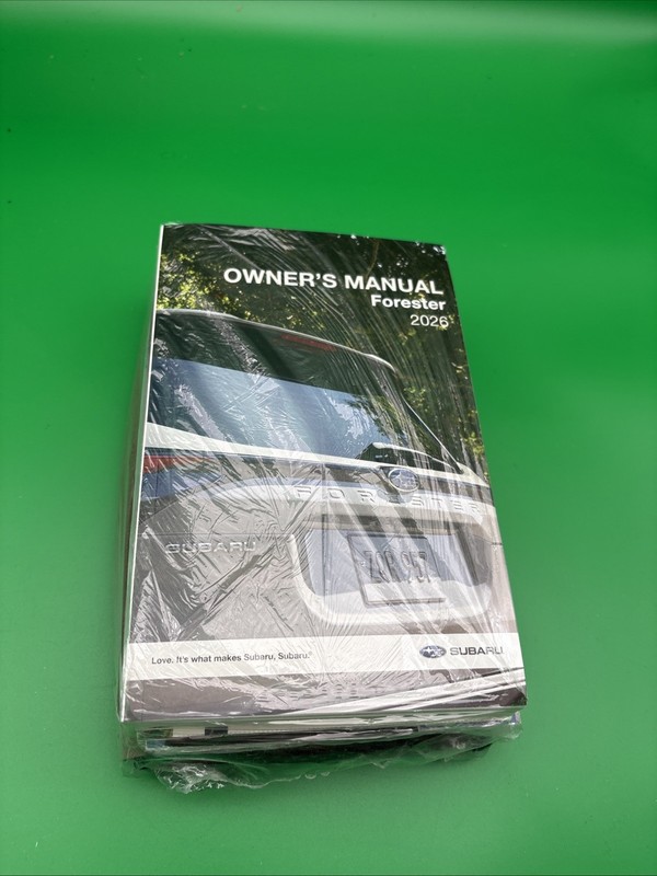 2026 Subaru FORESTER Owners Manual Includes ALL With Free Shipping