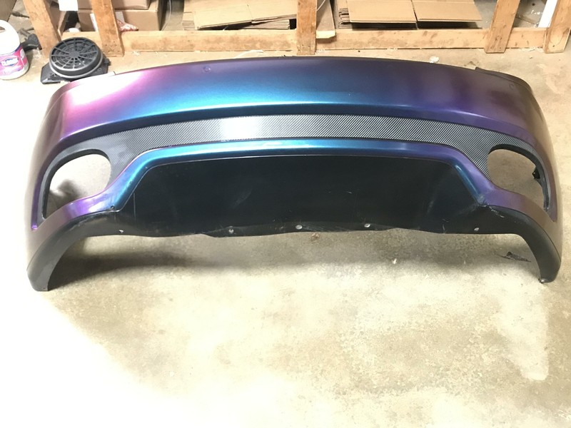 08-13 MASERATI GRANTURISMO REAR BUMPER COVER ASSEMBLY W/ PARKING SENSORS OEM