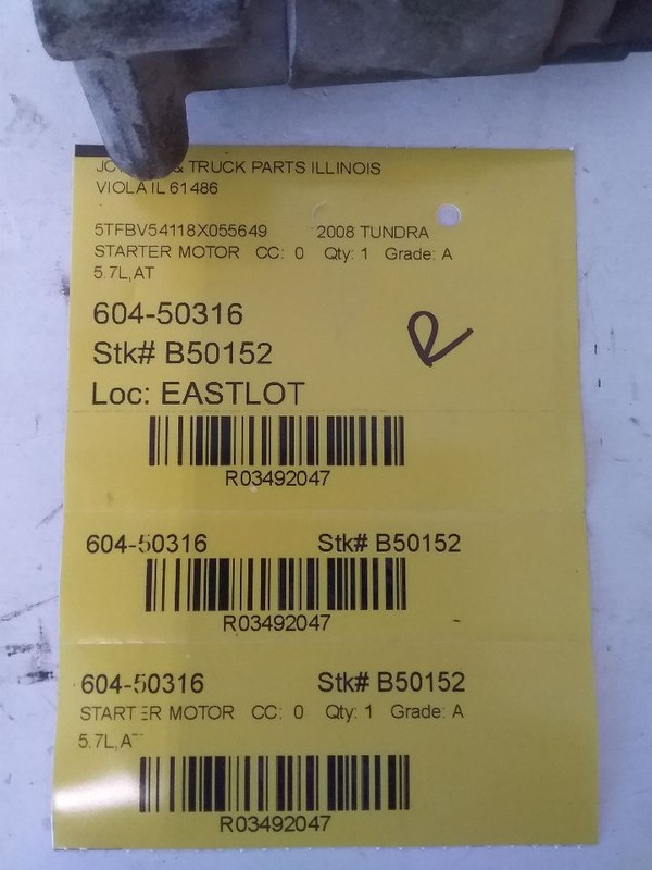 Starter Motor Fits 08-22 SEQUOIA 3492047