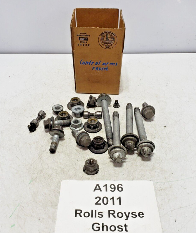 ✅ 2010-2014 OEM Rolls Royce Ghost RR4 Front Control Arm Bolts Nuts Hardware SET
