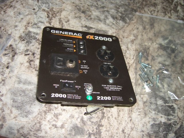 Generac LX 2000 127cc panel outletsfamily astps.1351gaemgenerator part