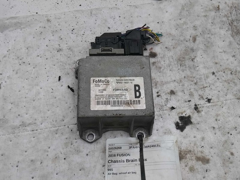 Used Air Bag Module fits: 2006 Ford Fusion Air Bag w/roof air bag Grade A