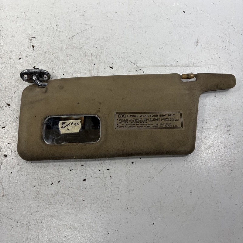 92-95 Honda Accord DX Left Driver Side Sun Visor Beige Used OEM