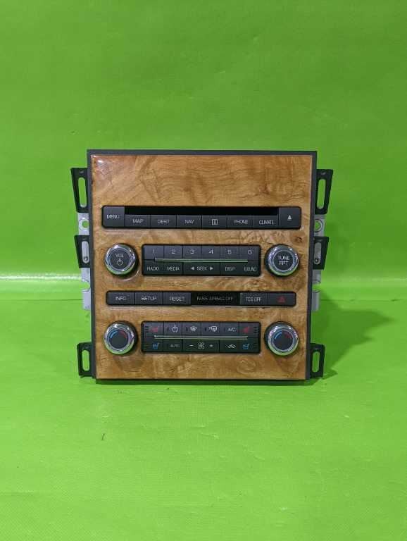 11 12MKZ RADIO TEMPERATURE NAVIGATION CONTROL PANEL W/WOOD TRIM OEM 4596-5