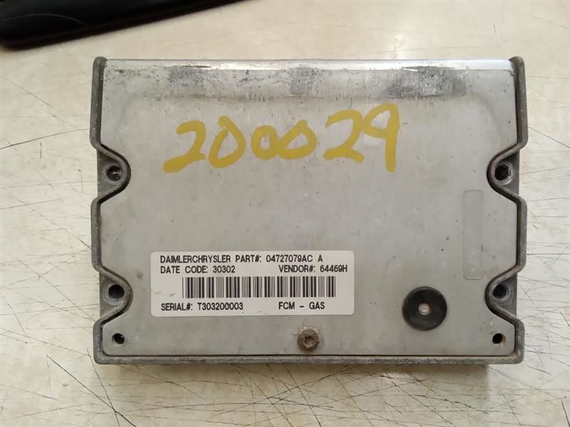 Chassis ECM Multifunction Left Hand Engine Compartment Fits 03 CARAVAN 108177