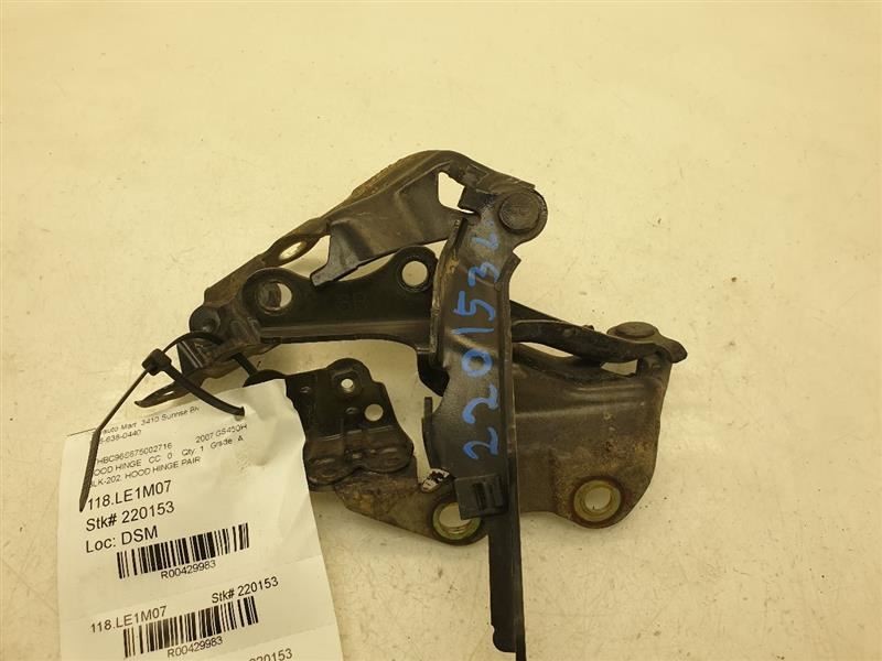 2007 LEXUS GS450H LEFT AND RIGHT SIDES HOOD HINGES