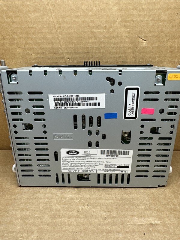 2013-2015 Ford Fusion Radio Receiver CD Player DS7T-19C107-CM