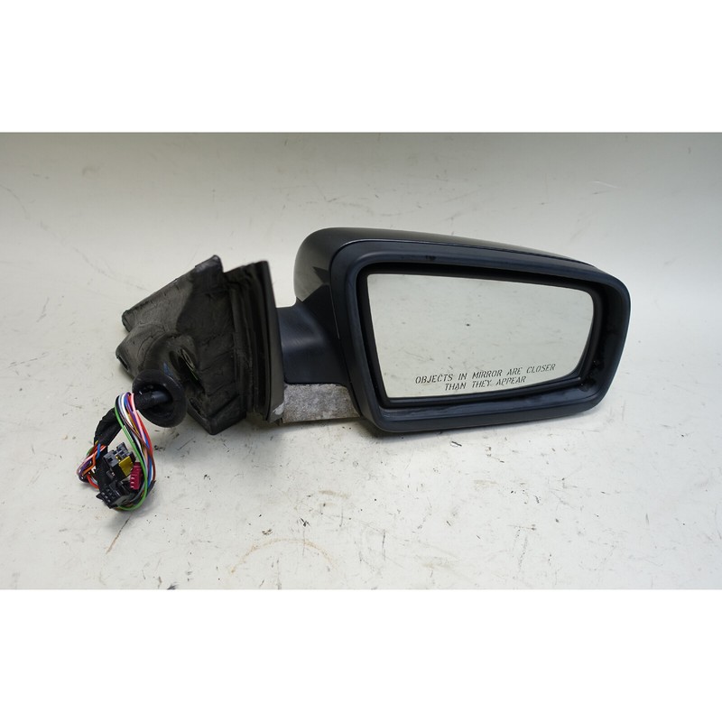 Damaged 2004-2005 BMW E60 E61 Right Power-Folding Side Mirror Titan Grey OEM