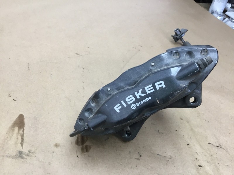 11-12 Fisker Karma 2012 Rear Left Driver Brake Caliper Brembo Black ;:Y