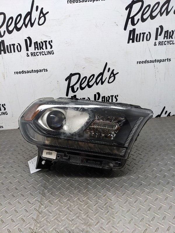 Passenger Headlight Halogen Black Bezel Fits 14-20 DURANGO 1151991