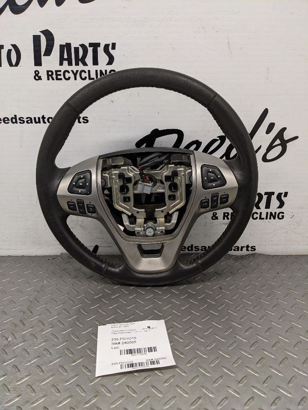 2013-2019 FORD TAURUS Black Leather Steering Wheel & Switches 1177676