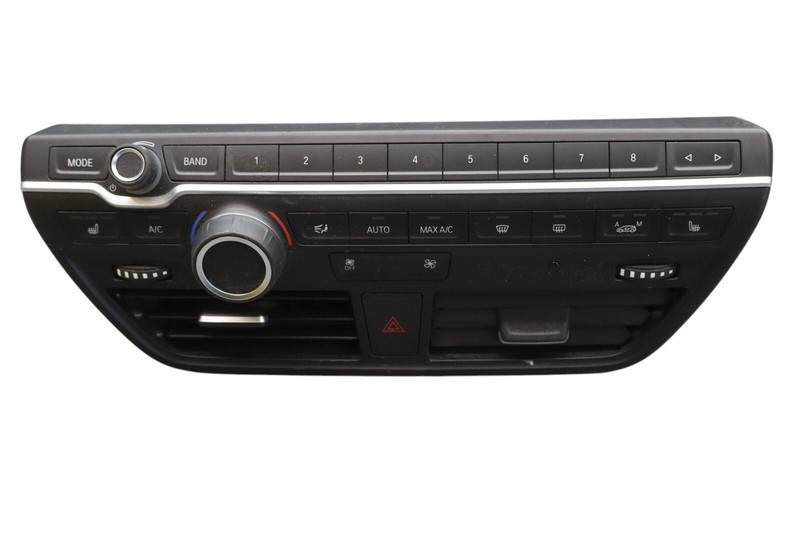 14-21 BMW I01 i3 Hybrid Radio Climate Control Switch Panel w/ Air Vent OEM