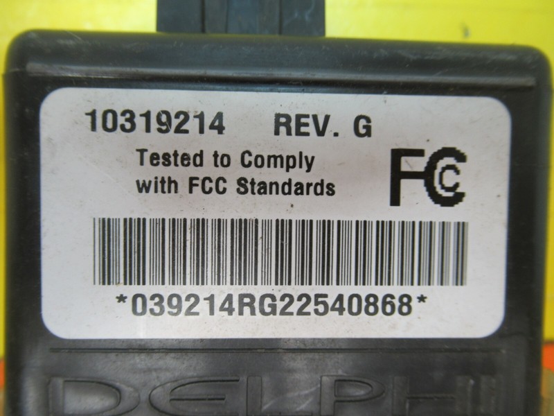 COMPUTER KEYLESS THEFT LOCKING ECM REMOTE 10319214 VENTURE MONTANA GRAND PRIX