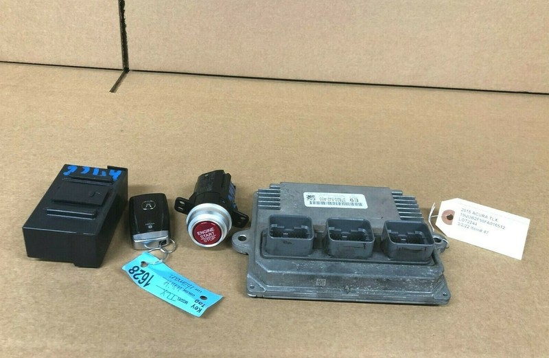 ⭐2015 ACURA TLX KEY SET ENGINE MODULE ECU KEY FOB START BUTTON ASSY OEM LOT2244