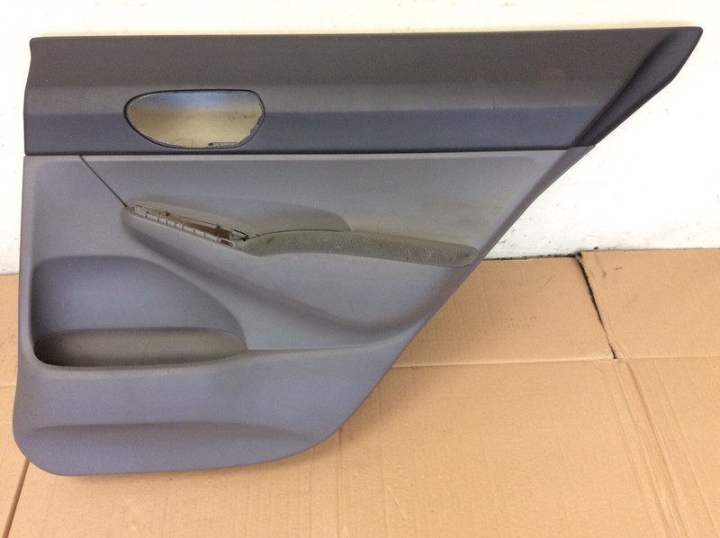 06-11 Civic 4Dr DX Right Passenger Side Rear Door Panel Lining Gray Liner OEM
